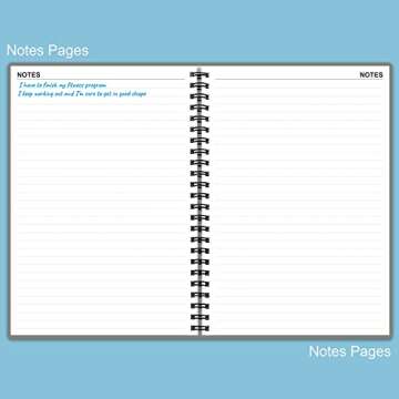 Fitness Planner for Women & Men - A5 Workout Log Book/Exercise Workout Log to Track Weight Loss, GYM, Bodybuilding Progress - Daily Health & Wellness Workout Journals, 5.8X8.25 In Workout Book