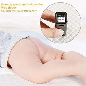 Zdolmy 100 Pack Baby Disposable Changing Pads, Disposable Underpads Waterproof Diaper Changing Pad, Super Soft, Ultra Absorbent & Waterproof, Breathable Underpads Bed Table Protector Mat