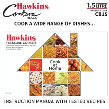 Hawkins CB15 Hard Anodized Pressure Cooker 1.5L
