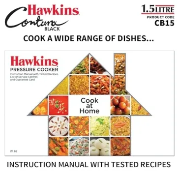 Hawkins CB15 Hard Anodized Pressure Cooker 1.5L
