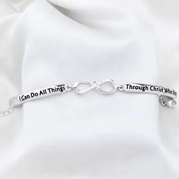 SEIRAA Christian Philippians Bracelet for Inspirational Gifting