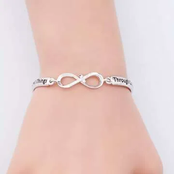 SEIRAA Christian Philippians Bracelet for Inspirational Gifting