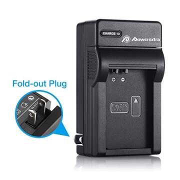 Powerextra 2 Pack Replacment Compatible with LP-E12 Battery and Charger for SX70 HS Rebel SL1 M M2 M10 M50 M100 Mirrorless Digital Cameras