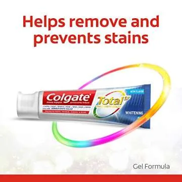 Colgate Total Whitening Toothpaste Gel Fresh Mint 3.3 Oz