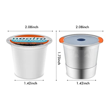 Noalto Stainless Steel Reusable K Cups for Keurig Coffee Makers