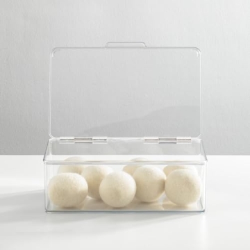mDesign Clear Storage Bin for Organizing Household Essentials
