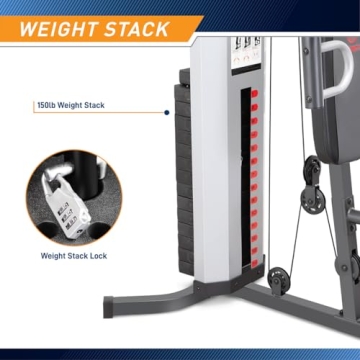 Marcy MWM-988 Home Gym with 150lb Weight Stack