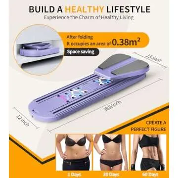 Pilates Board - Pilates Reformer Set, 6 in 1 Pilates Boards for Home Workout, Portable and Foldable Pilates Reformers, Multifunctional Reformer Pilates Machine, Pilates Board for Women