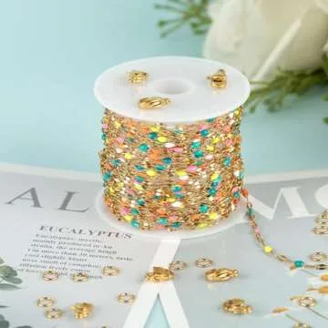 Kyutong Gold Plated Chain Set for Easy DIY Jewelry Making