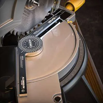 LEXIVON Aluminum Miter Saw Protractor with Laser Engraved Scales