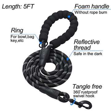 matilor Dog Harness Step-in Breathable Puppy Cat Dog Vest Harnesses for Small Medium Dogs Black