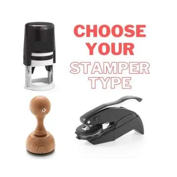 Personalized Book Stamp Embosser Custom Library Gift