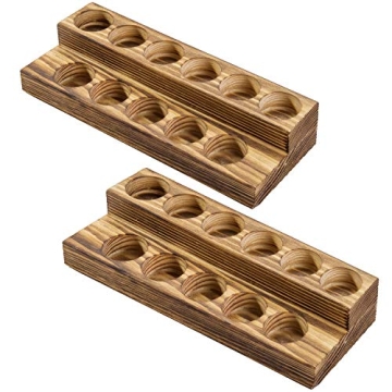 Stylish MyGift Rustic Essential Oil Holder - Set of 2