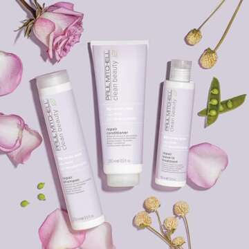 Paul Mitchell Clean Beauty Repair Conditioner, Strengthens, Balances Moisture, For Damaged, Brittle Hair, 8.5 fl. oz.