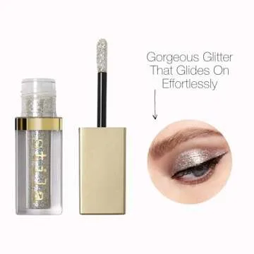 Stila Magnificent Metals Glitter and Glow Liquid Eye Shadow | Long Lasting Sparkle, Quick-Drying Eye Makeup | Lightweight Water Base | Wanderlust