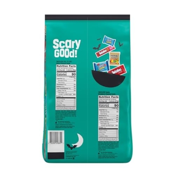 HARIBO, JOLLY RANCHER and TWIZZLERS Assorted Fruit Flavored, Halloween Candy Bulk Bag, 60.1 oz (165 ...