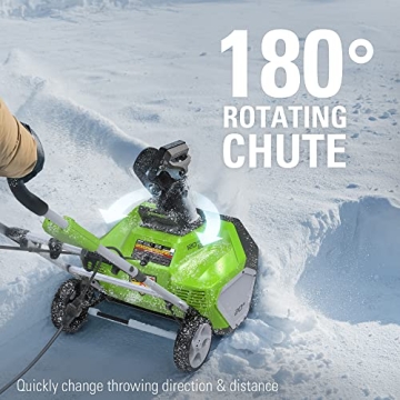 Powerful 13 Amp Electric Snow Blower for Easy Winter Cleanup