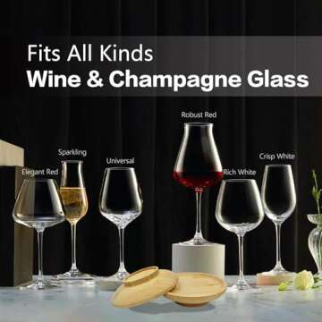 6pcs Wine Glass Charcuterie Toppers - Prevent Bugs & Elevate Events