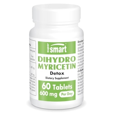 Supersmart Dihydromyricetin 600mg for Detox Support - Vegan & Non-GMO - 60 Tablets