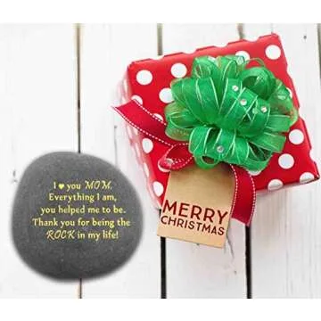 Unique Gift for Mom - Thank You for Being My Rock, Valentines Mothers day Christmas Birthday Gifts f...