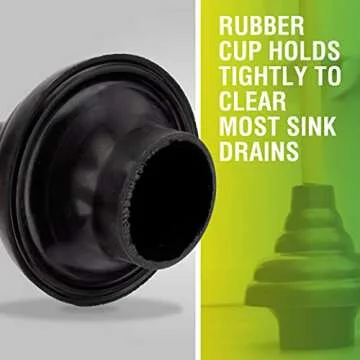 LDR Heavy Duty Toilet Flange Plunger for All Drains