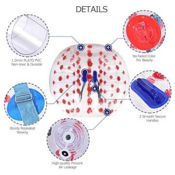Aceshin Inflatable Bumper Ball for Fun Outdoor Adventures