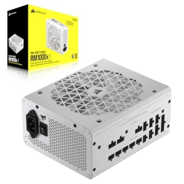 CORSAIR RM1000x Shift Fully Modular ATX Power Supply - 80 Plus Gold - ATX 3.0 - PCIe 5.0 - Zero RPM ...