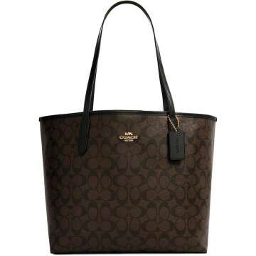 COACH Women's City Tote in Signature Canvas