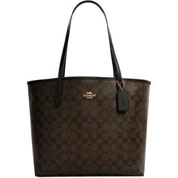 COACH Women's City Tote in Signature Canvas