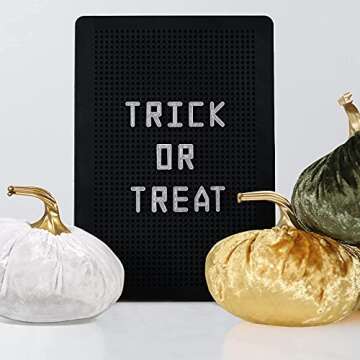 Orgrimmar Velvet Pumpkins for Fall Home Decor