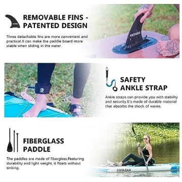 COOLCAA Inflatable Paddle Board for All Water Adventures