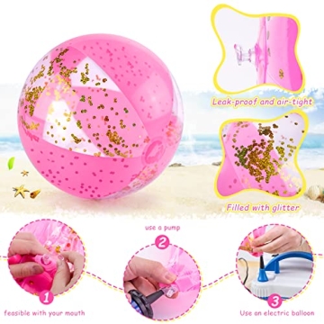 Amor Present Beach Ball 16" Inflatable Sparkling Fun