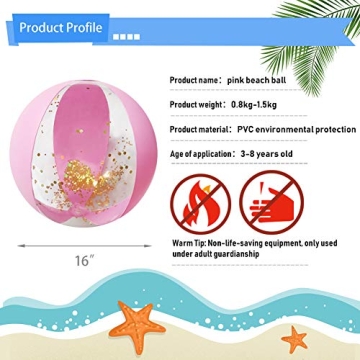 Amor Present Beach Ball 16" Inflatable Sparkling Fun