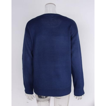 Alsol Lamesa Patriotic American Flag Sweater for Women