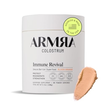 ARMRA Colostrum™ Premium Powder - Boost Immunity, Gut Health, and Hair Wellness, 90 Servings