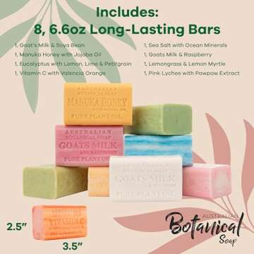 Australian Botanical Soap Variety Pack - Eco-Friendly & Luxurious