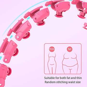 UltraGlide Hula Hoop for Fun Fitness and Weight Loss