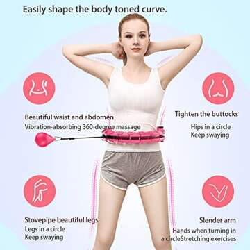 UltraGlide Hula Hoop for Fun Fitness and Weight Loss