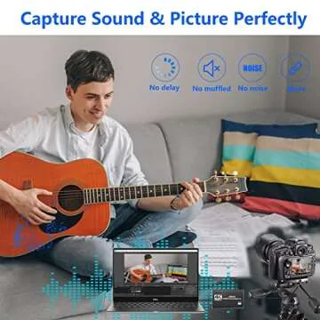 Capture Card Nintendo Switch, Video Game Capture Card 4K 1080P 60FPS, HDMI to USB 3.0 Capture Card for Streaming Work with PS4/PC/OBS/Camera