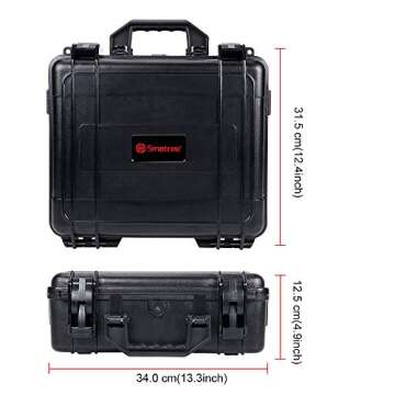 Smatree 13.4L Hard Carrying Case Compatible for DJI Mavic 2 Pro/Mavic 2 Zoom Fly More Combo(Upgrade Edition), Waterproof Hard Case for DJI mavic 2 pro/Zoom and Accessorie(Not fit for Smart Controller)