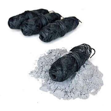 Vegan Biodegradable Bamboo Charcoal Dental Floss Refill Refill | Natural Candelilla Wax | 30M x4 | P...