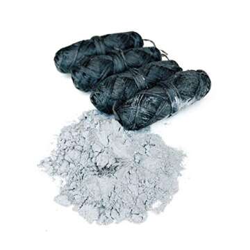 Vegan Biodegradable Bamboo Charcoal Dental Floss Refill Refill | Natural Candelilla Wax | 30M x4 | Peppermint Essential Oil | Eco Friendly Zero Waste Oral Care | 4 Pack