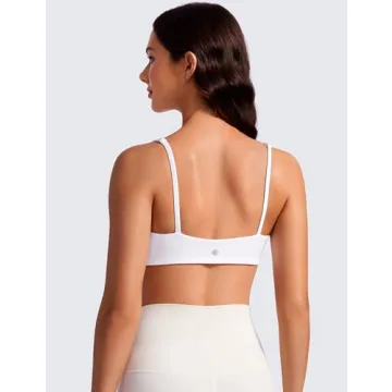 CRZ YOGA Butterluxe Sports Bra Ultra-Soft Square Neck Wireless