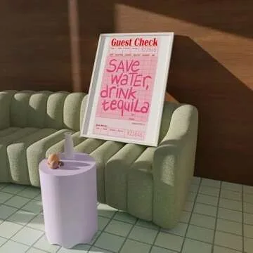 Guest Check Poster Art for Home & Bar Decor