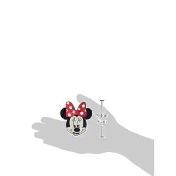 Simplicity Disney Minnie Mouse Iron On Applique Patch for Clothes, Backpacks, and Accessories, 2.75" W x 3" L, Multicolor