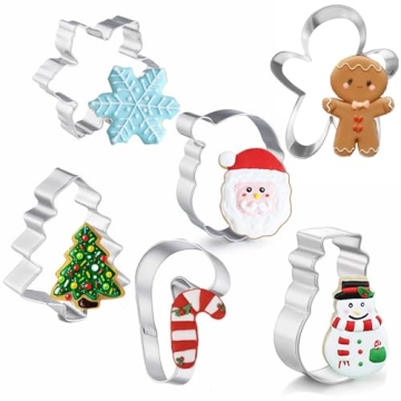 4" Christmas Cookie Cutters with Recipes