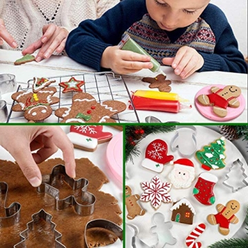 4" Christmas Cookie Cutters with Recipes