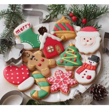 4" Christmas Cookie Cutters with Recipes