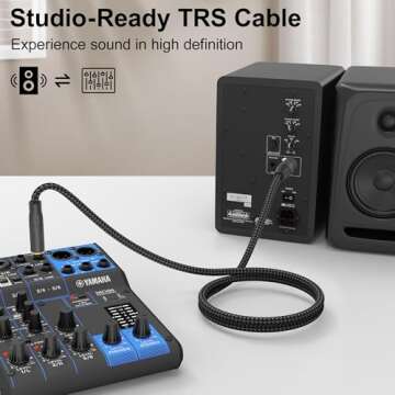 HOSONGIN XLR to 3.5mm Trs Cable for High-Quality Audio