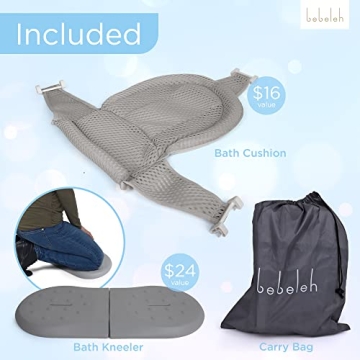 BEBELEH™ Baby Bathtub with Newborn Sling for Safe Bonding
